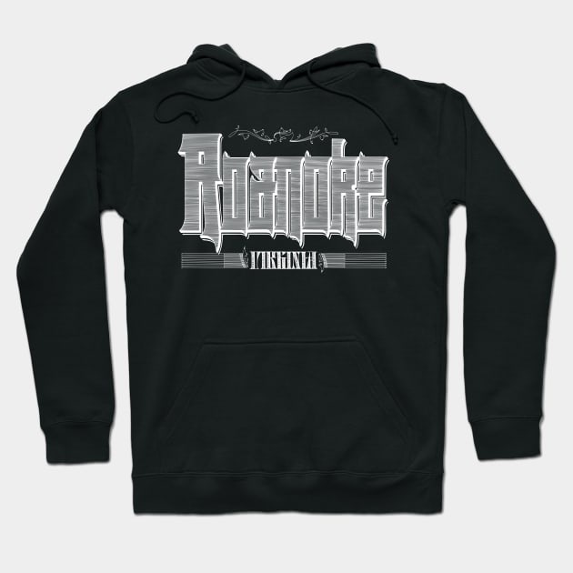 Vintage Roanoke, VA Hoodie by DonDota